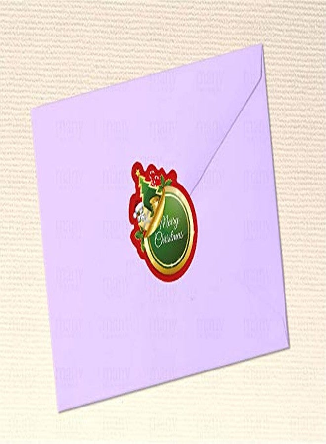 D2C Merry Christmas Scalloped Stickers - Pack of 90 Premium Gift Seals | Tree, Bells, Snowman & Ribbon Design 1.3×1.4″ | for Gifts, Cards, Envelopes, Party Favors & Holiday Crafts - Image 2